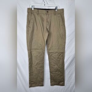 Volcom Frickin Modern Chino Beige Preppy Academia Men's Pants sz 33
